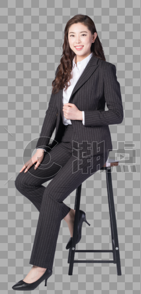 坐着的商务女性图片素材免费下载