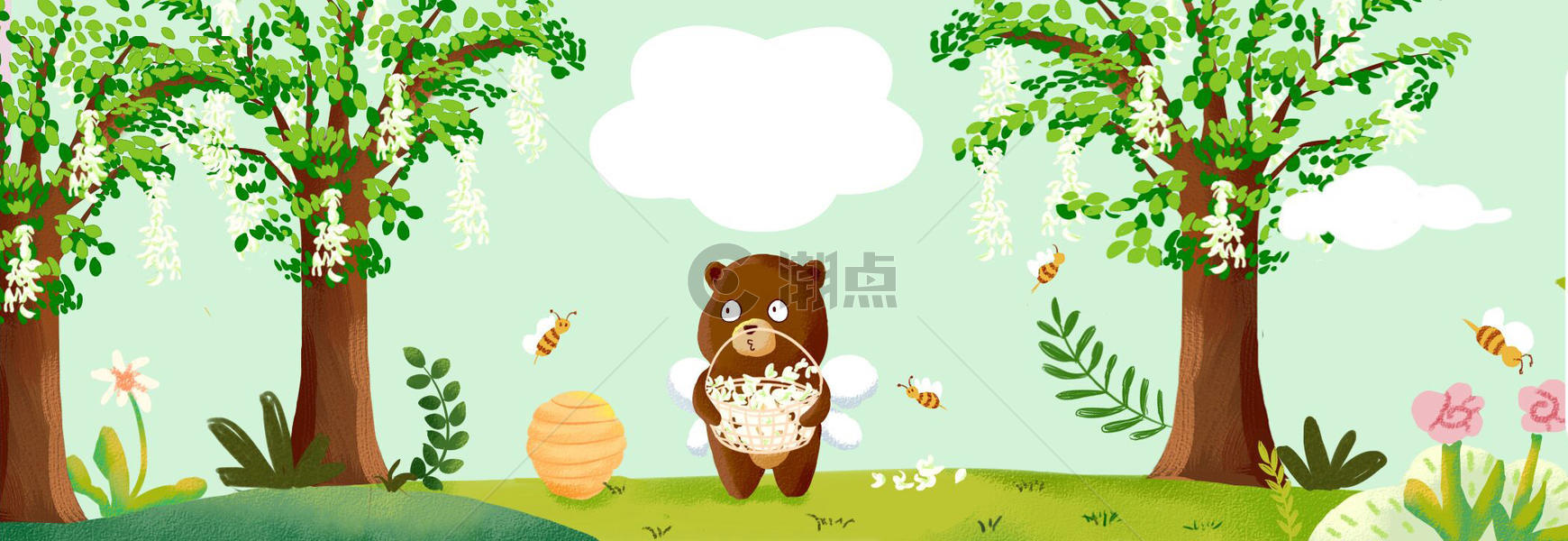 森林里的小熊图片素材免费下载