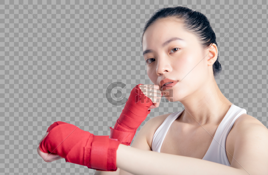 拳击运动健身女性特写图片素材免费下载