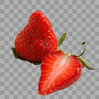 切开的草莓图片素材免费下载