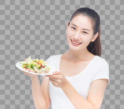美女减肥健康饮食图片素材免费下载