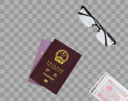 旅游度假出行护照纸币图片素材免费下载