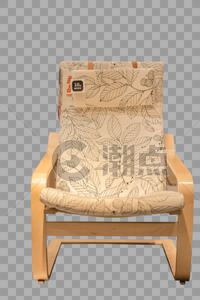 清新文艺家具叶子纹理沙发图片素材免费下载
