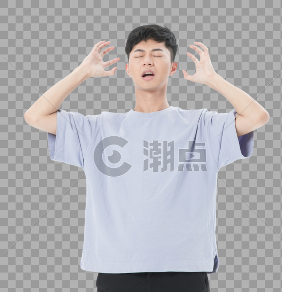 青年男性消极情绪设计元素1788*1851图片素材免费下载-编号182837-潮点视频