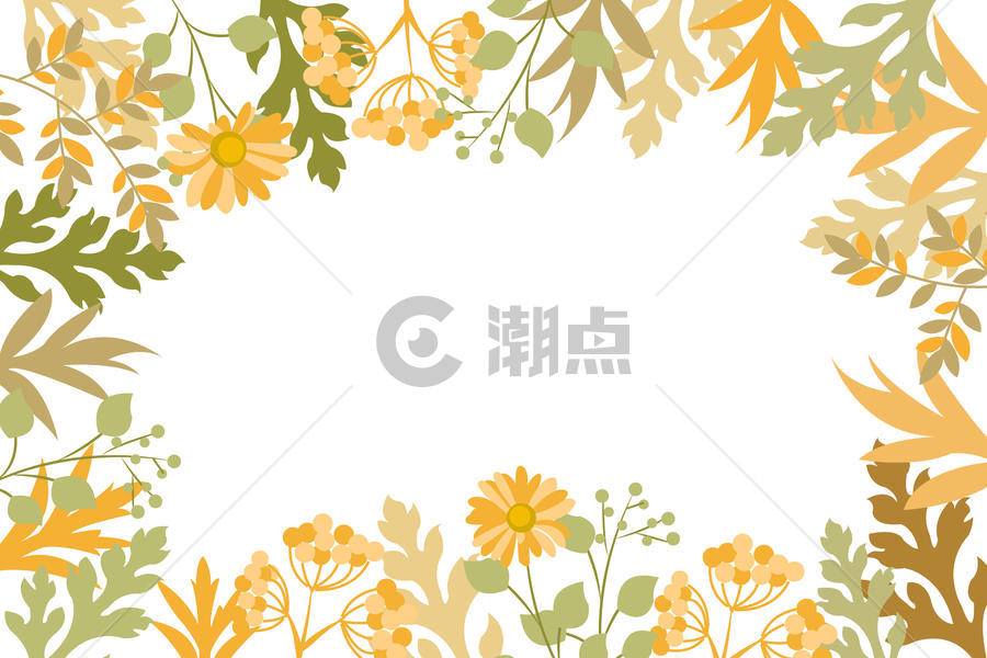 秋天植物花卉背景图片素材免费下载
