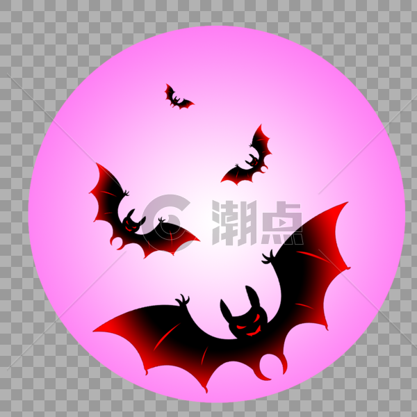 粉色蝙蝠图片素材免费下载