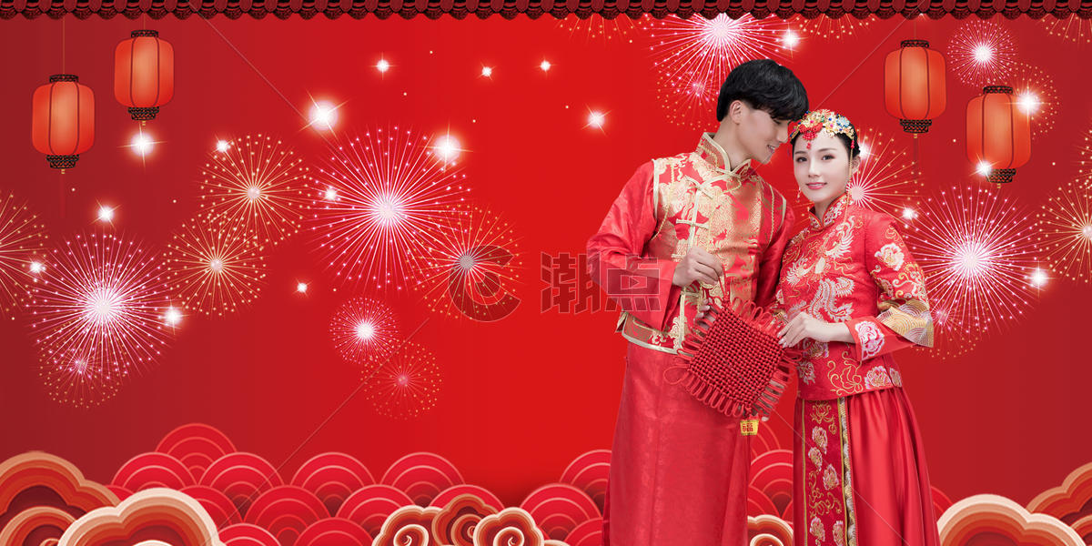 中式婚礼背景图片素材免费下载
