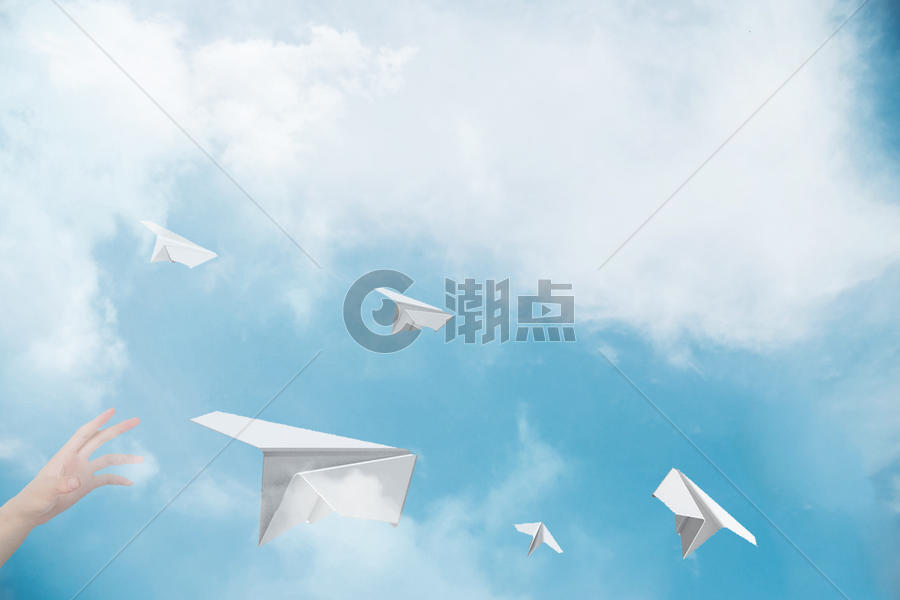 创意纸飞机图片素材免费下载