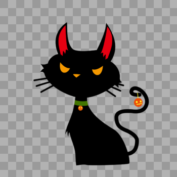 黑色的猫图片素材免费下载