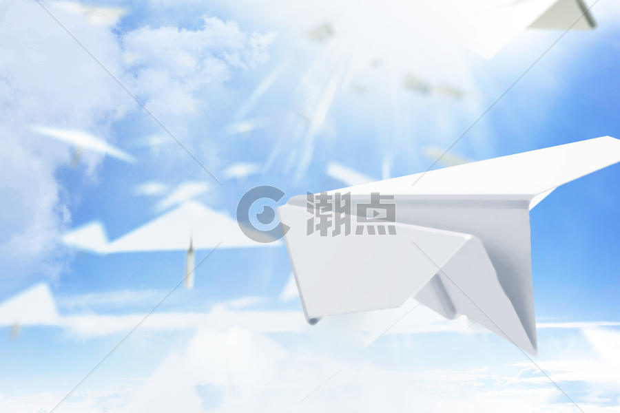 纸飞机创意梦想图片素材免费下载