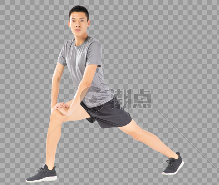 运动男性腿部拉伸图片素材免费下载