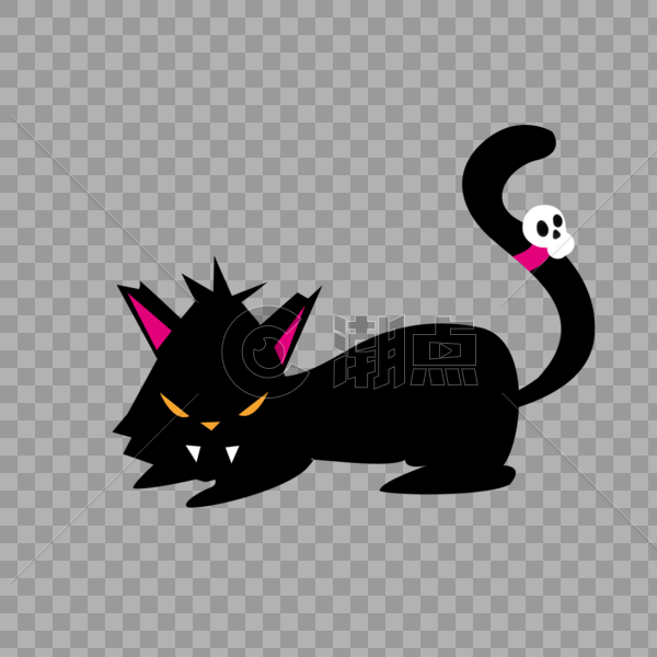 可爱黑猫图片素材免费下载