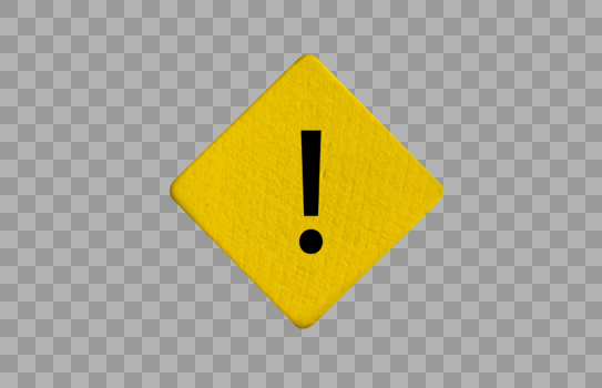 黄色警告图标图片素材免费下载