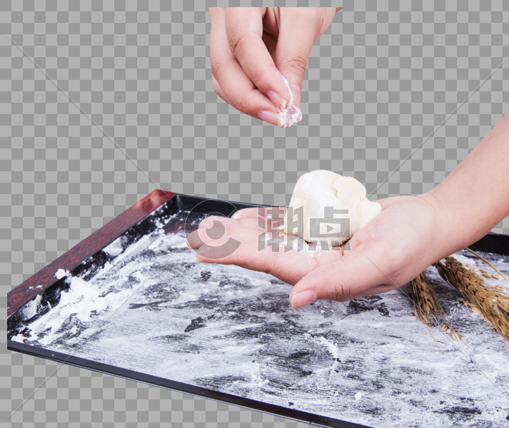 冬至过年正在制作手工饺子图片素材免费下载