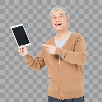 老年人用平板电脑图片素材免费下载
