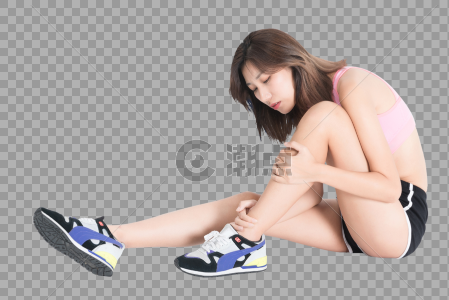女性病患小腿骨折图片素材免费下载