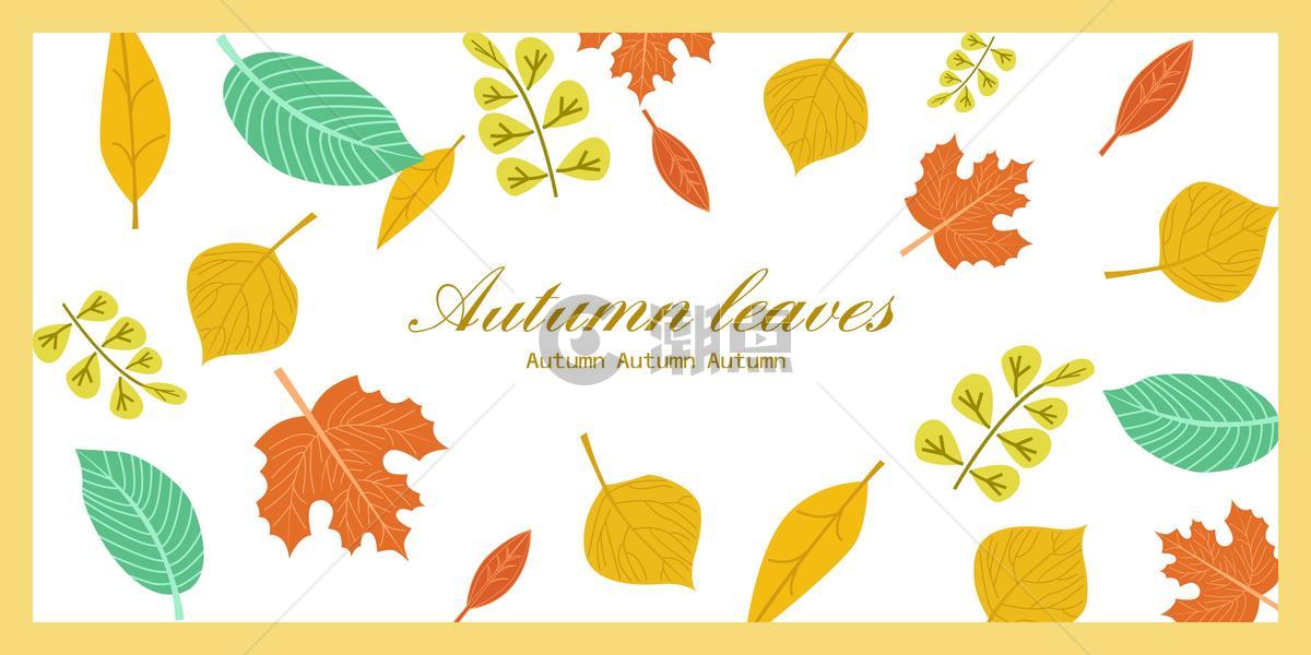 秋天树叶元素背景图片素材免费下载