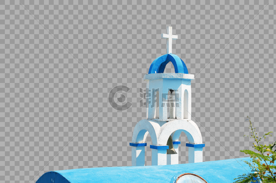 希腊爱琴海的教堂图片素材免费下载