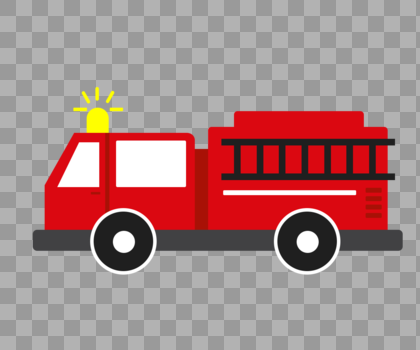 红色消防车图片素材免费下载