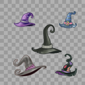 万圣节巫师帽元素图片素材免费下载