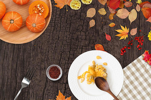 秋季美食背景图片素材免费下载
