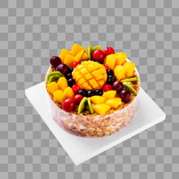 燕麦水果蛋糕图片素材免费下载