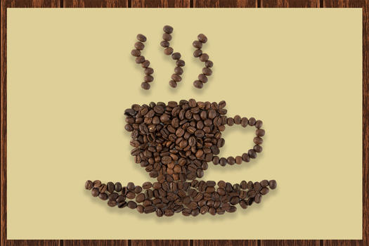 创意咖啡豆图片素材免费下载