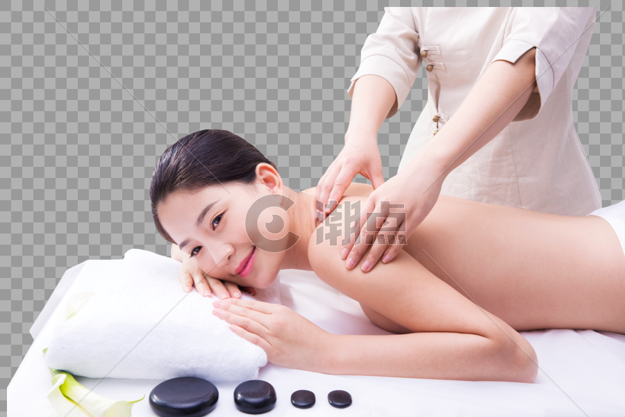 养生美容性感美女做spa按摩图片素材免费下载