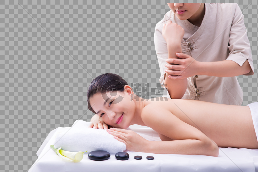 养生美容性感美女做spa按摩图片素材免费下载
