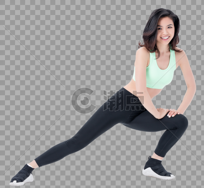 运动健身女性压腿动作图片素材免费下载