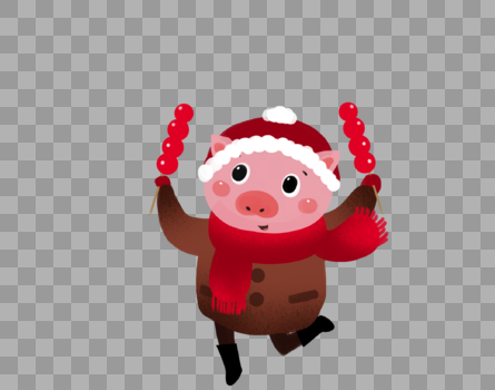 新年小猪形象图片素材免费下载