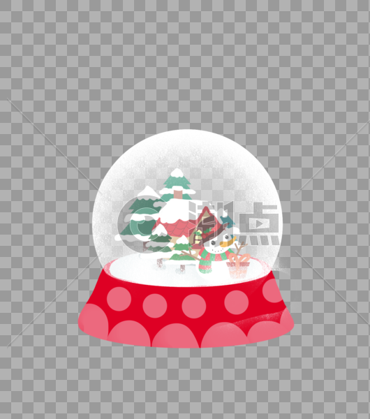 圣诞水晶球摆件图片素材免费下载