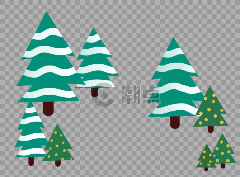 圣诞树林图片素材免费下载