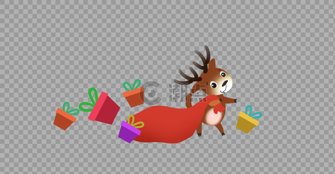 圣诞小鹿图片素材免费下载
