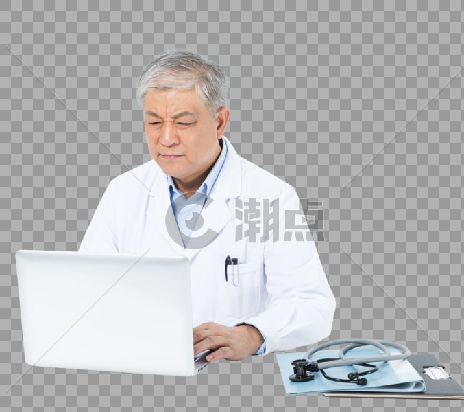 老年男性医生形象图片素材免费下载