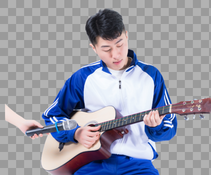 男性音乐吉他演奏图片素材免费下载