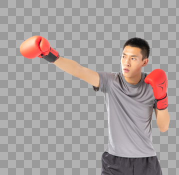 青年男性打拳击图片素材免费下载