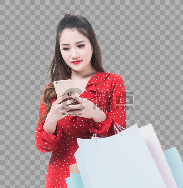 女性逛街购物消费图片素材免费下载