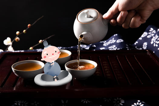 红茶倒茶图片素材免费下载
