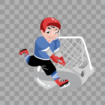 打冰球的男孩图片素材免费下载