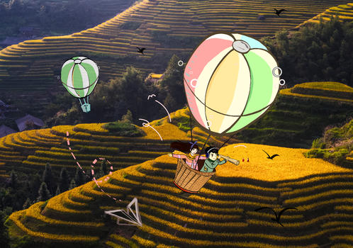 热气球旅游图片素材免费下载