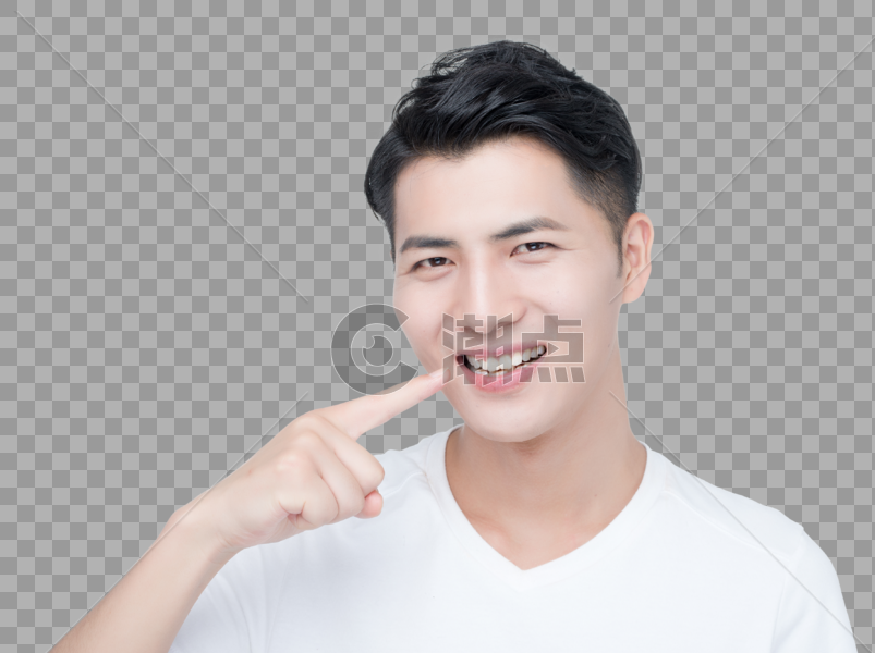 男性牙齿展示图片素材免费下载