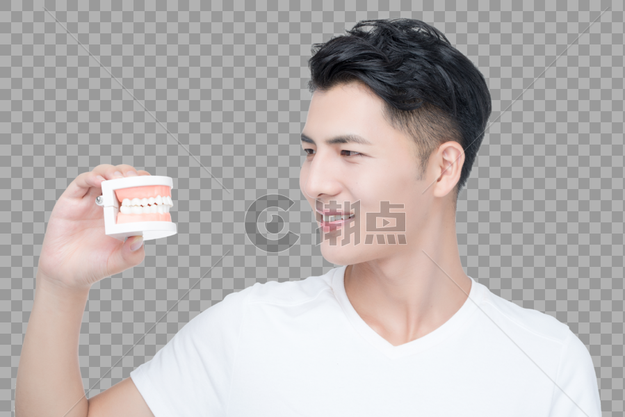 男性假牙展示图片素材免费下载