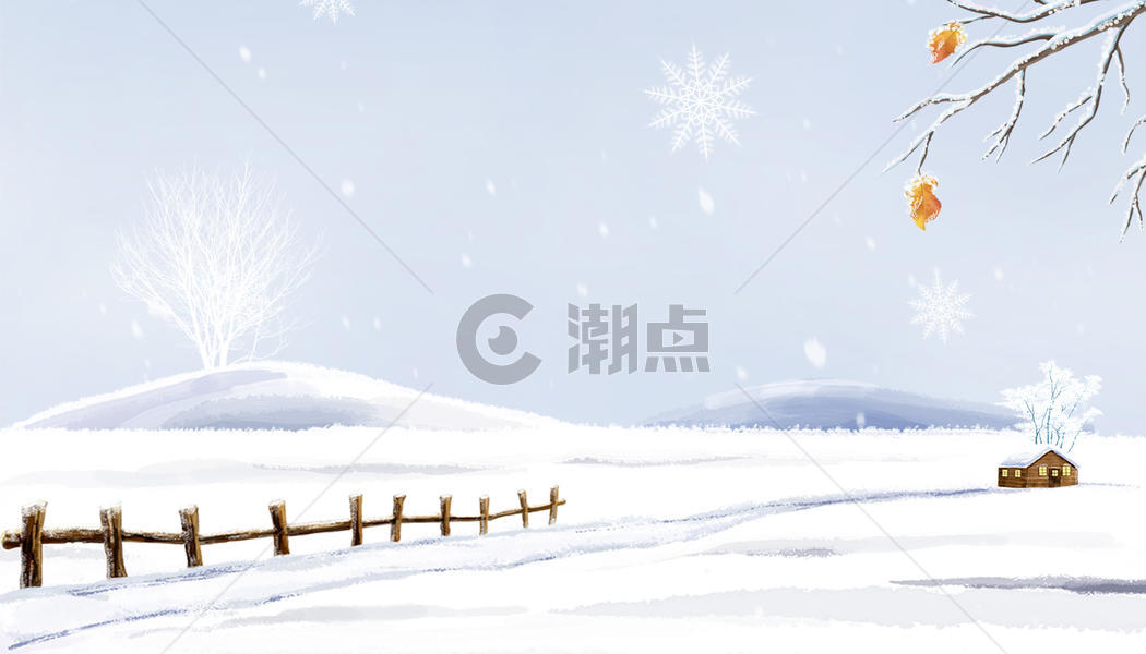 冬天小雪图片素材免费下载