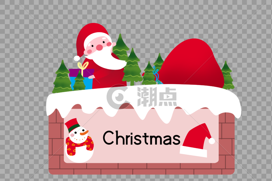 创意圣诞装饰牌图片素材免费下载