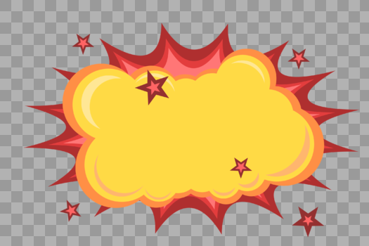 矢量爆炸云对话框图片素材免费下载