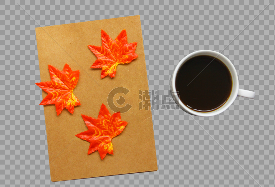 秋冬咖啡温暖枫叶图图片素材免费下载