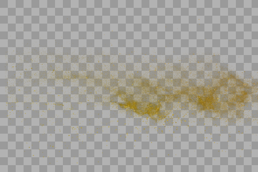 金黄色的粉尘爆炸元素图片素材免费下载
