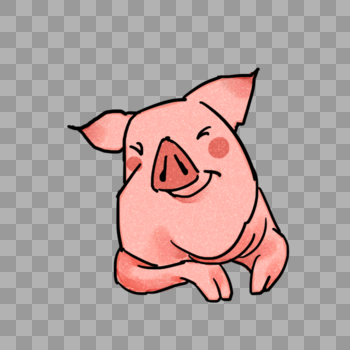 粉色的猪图片素材免费下载