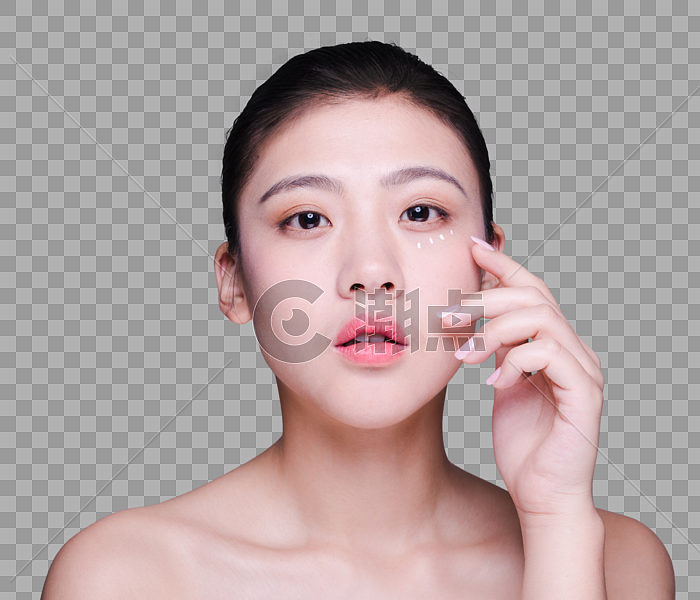 盘发美女水润护肤动作人像设计元素2756*2362图片素材免费下载-编号212664-潮点视频
